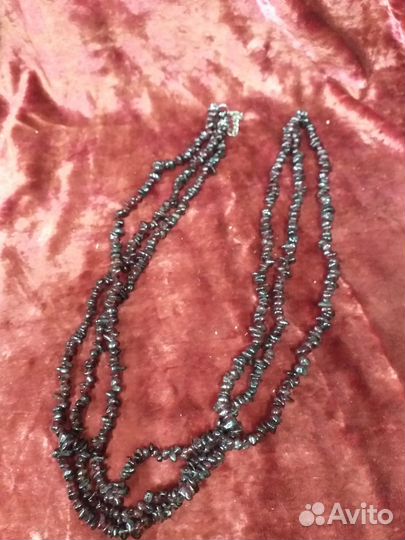 Бусы гранатовые камень гранат СССР