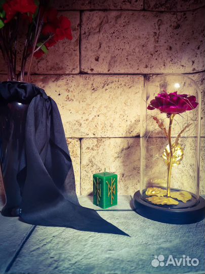 Свеча программная ритуальная Быстрые деньги