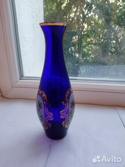 Стеклянная ваза СССР, графин,стопочки, салатница