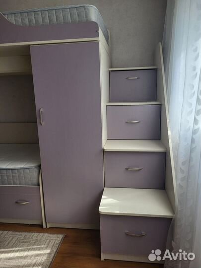 Детская двухярусная кровать бу