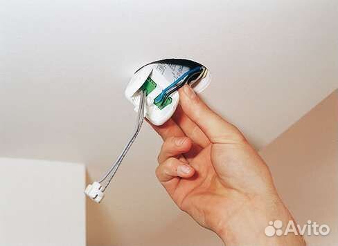 Установка, замена люстры