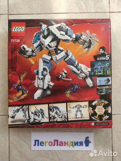 Lego ninjago Битва с роботом Зейна 71738