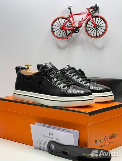 Кроссовки мужские кожаные Mirco Osvaldo