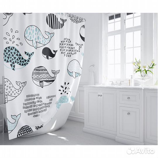 Шторка для ванны Fixsen Design Flux FX-2511 180х2