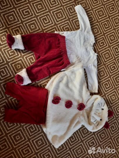 Вельветовый костюм для девочки