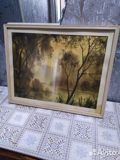 Рама дерево со стеклом под картину