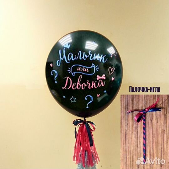 Гендерный шар на определение пола ребёнка