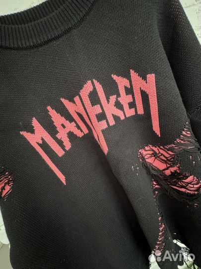 Вязаный свитер в стиле grunge бренда Maneken brand