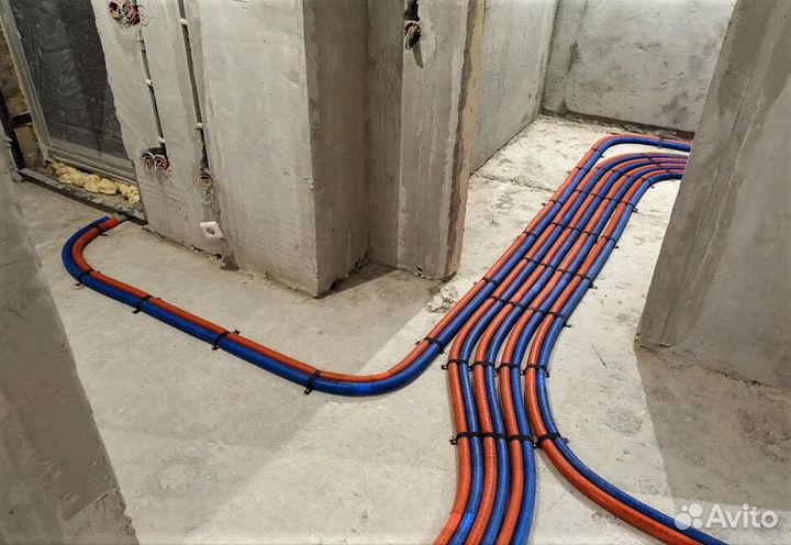 Сантехник Услуги сантехника Разводка труб Rehau