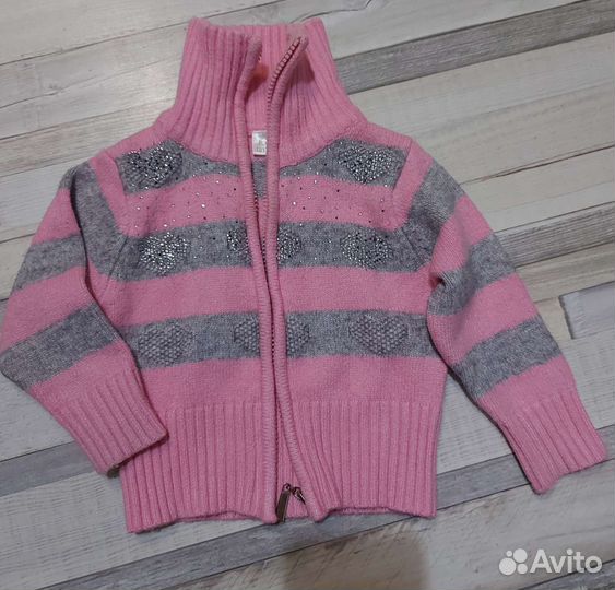 Кофта/кардиган/свитер для девочки 86 шерсть