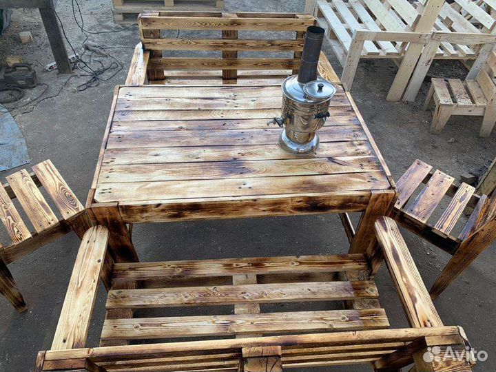 Садовая мебель из поддонов