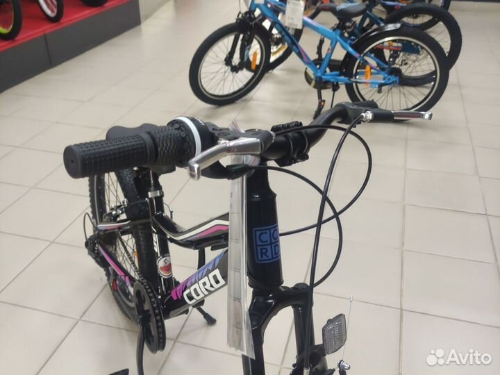 Велосипед 20 Cord mint черный