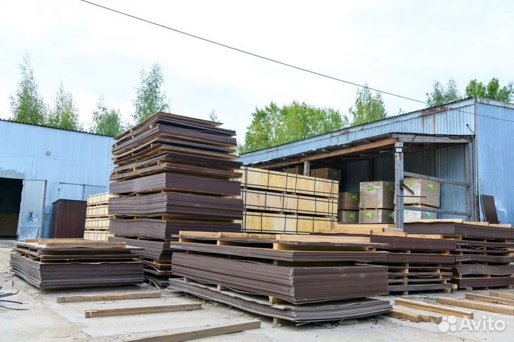 Ламинированная фанера (15 мм x 1250 мм x 2500 мм)