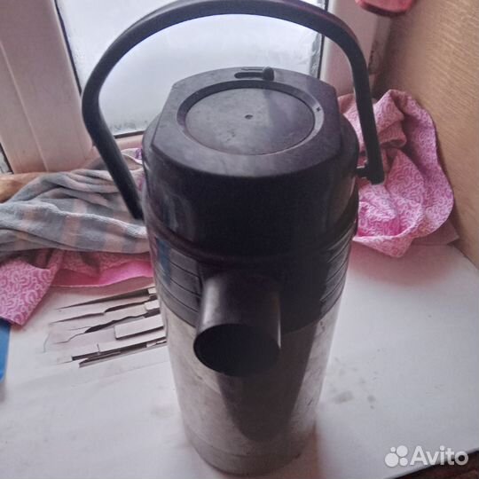 Термос с помпой СССР