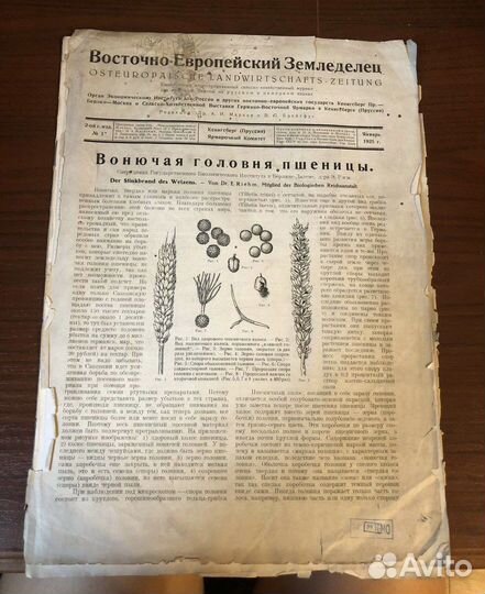 Журнал Земледелец Кёнигсберг 1925 год