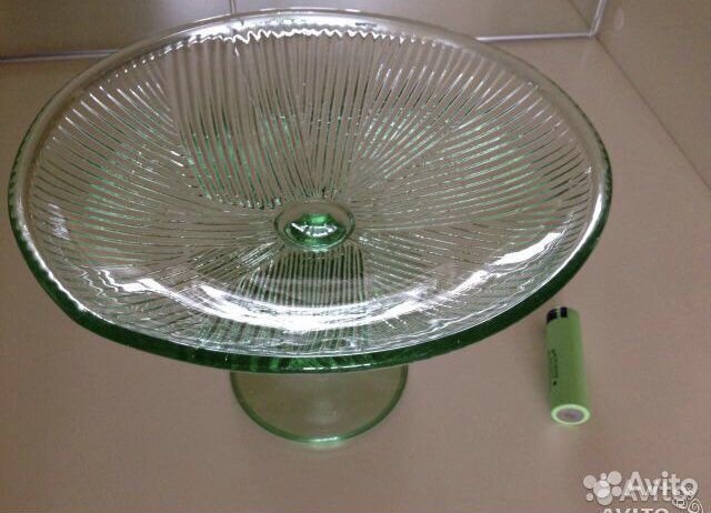 Фруктовницы зеленое стекло