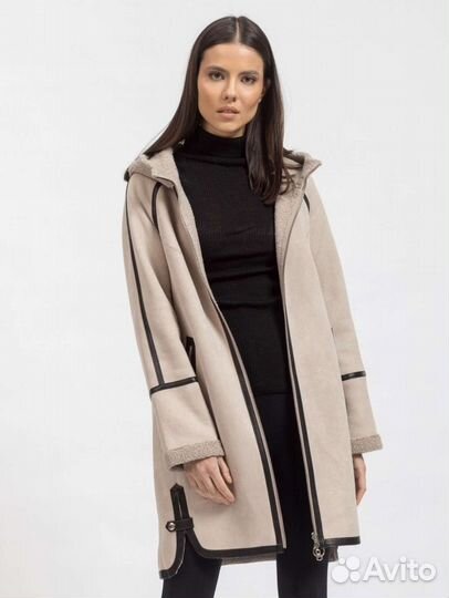 Дублёнка пальто двухсторонняя демисезонная новая