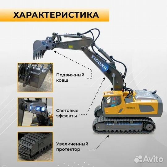 Экскаватор на радиоуправлении