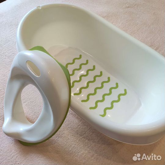 Ванночка для купания IKEA + сиденье на унитаз IKEA