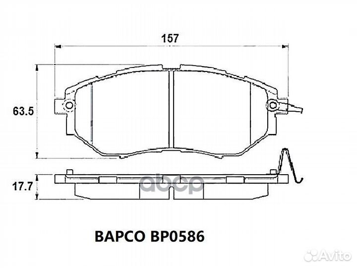 Колодки тормозные subaru legacy/outback/tribeca