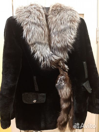 Меховая шуба натуральная мутон