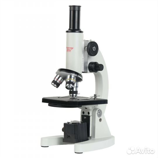 Микроскоп школьный Эврика 40х-640х (зеркало, LED)