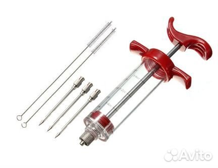 Шприц с иглами из нержавеющей стали для шприцивани