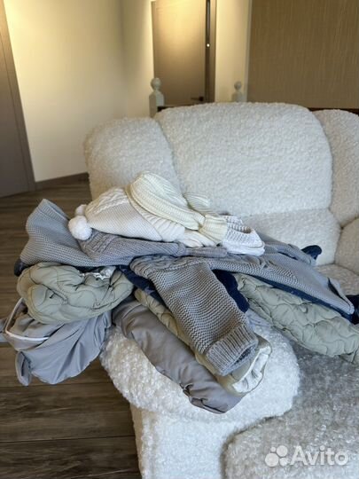 Зимние вещи для новорожденного пакетом