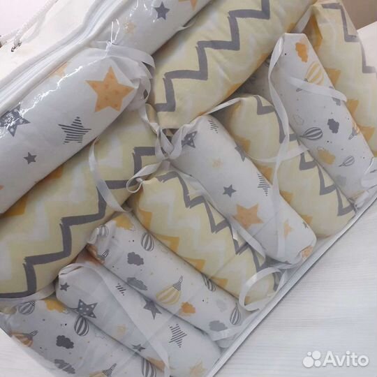 Бортики в детскую кроватку новые