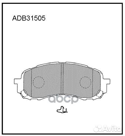 Колодки тормозные дисковые перед ADB31505 A