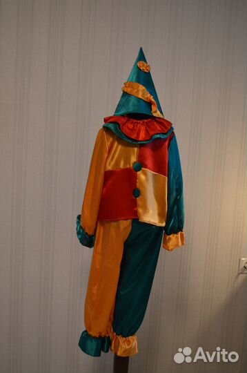Костюм петрушка,скоморох, клоун 4-5-6-7 лет