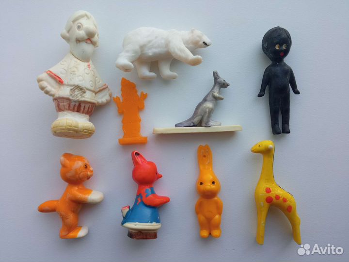 Игрушки СССР колкий пластик и др