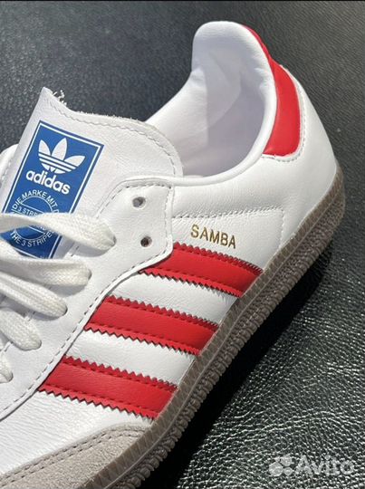 Adidas Samba OG White Better Scarlet