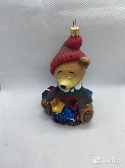 Елочная игрушка. Мишка.Komozja. Польша