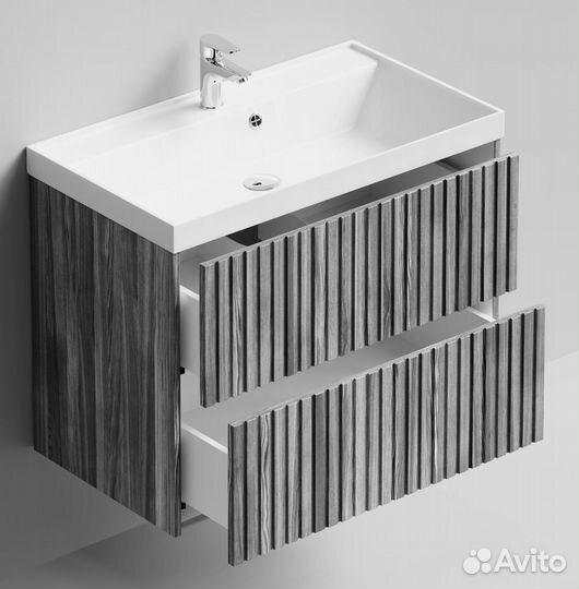 Тумба Touch 80 подвесной, Лиственница структурная