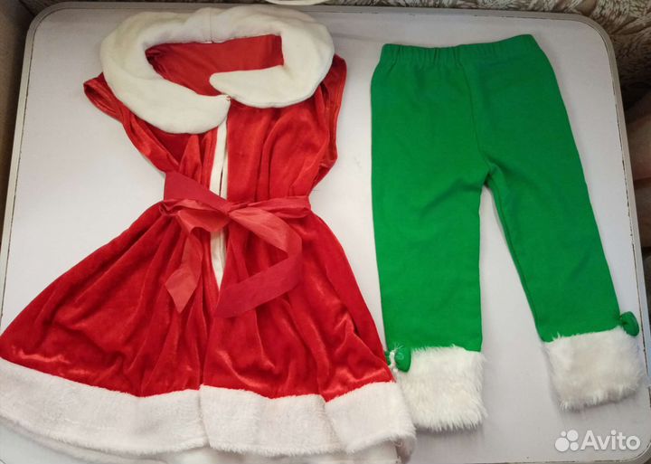 Костюм гнома, санты новогодний