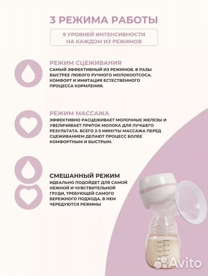 Молокоотсос безпроводной электрический новый