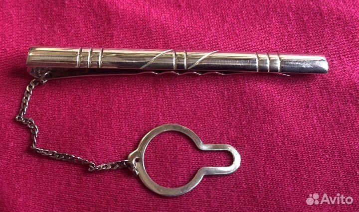 Серебряный зажим для галстука