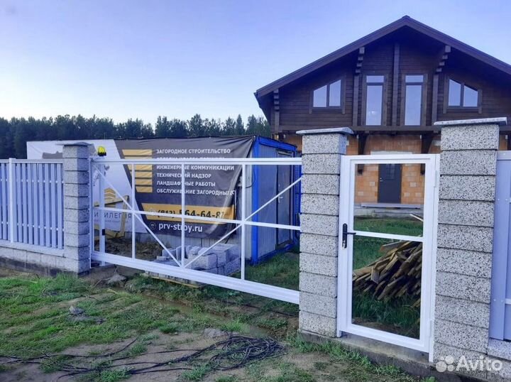 Откатные ворота в наличии новые