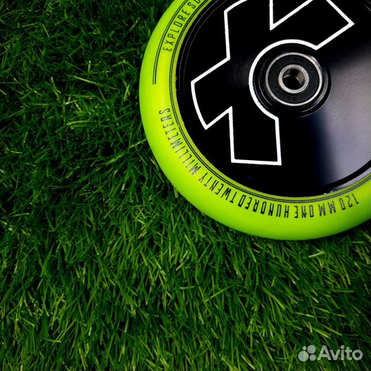 Колесо для трюкового самоката 120 мм (AL) лайм