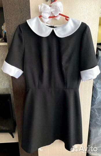 Школьный фартук + платье на последний звонок