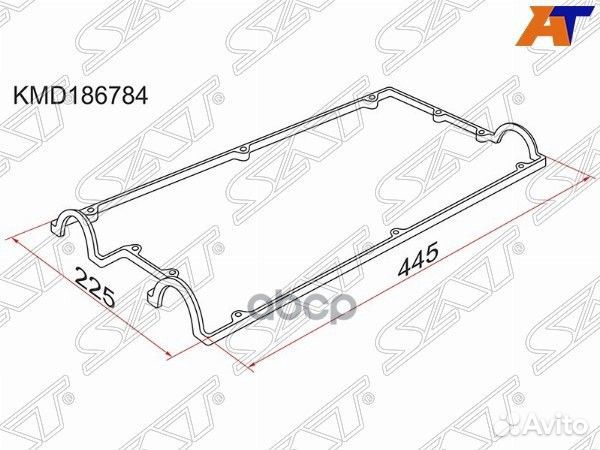 Прокладка клапанной крышки MMC 4G63 dohc 91- KM