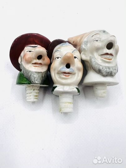 Пробка для бутылки Голова в шляпе Германия Фарфор