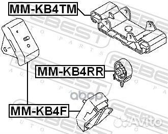 Опора кпп MM-KB4TM MM-KB4TM Febest