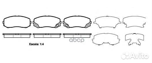1405 00 MK528945 колодки дисковые п Mitsubis