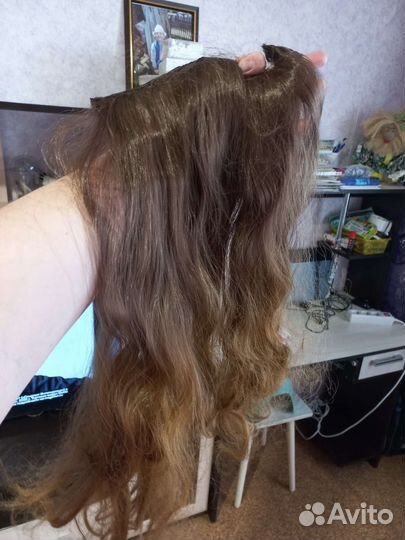 Волосы на заколках искусственные