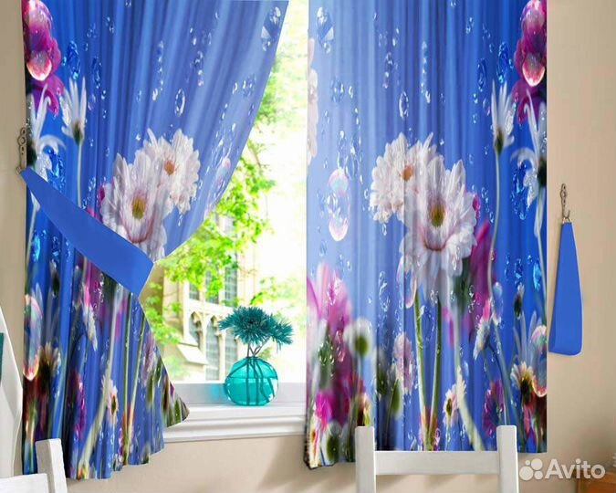 Шторы 3Д для кухни Высота 160 см. пр-во Россия