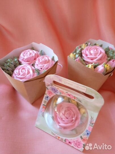 Сладкие букеты и композиции из зефира