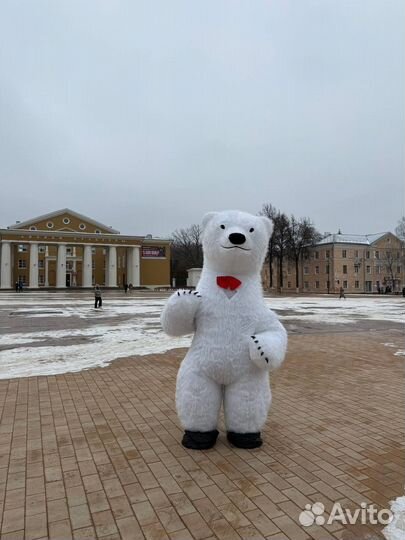 Белый мишка поздравление