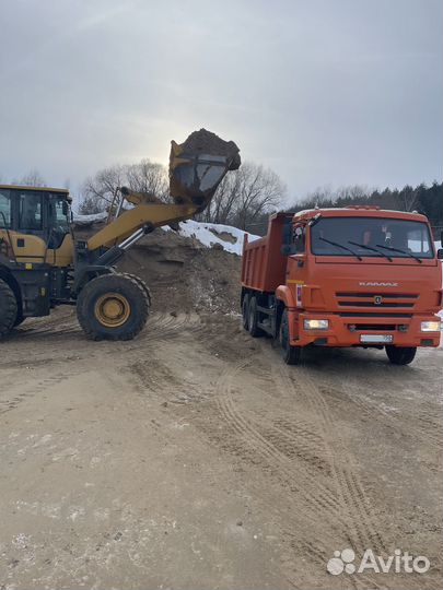 Песок Речной Карьерный с доставкой на Камазе 1-10